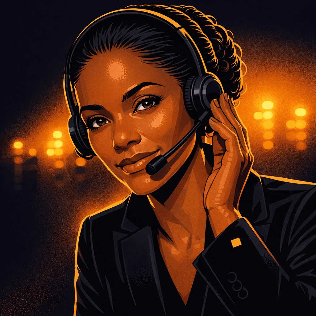 The Receptionist close-up